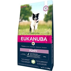 Eukanuba Dog Puppy Small & Medium Lamb & Rice 2,5kg