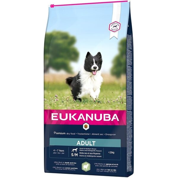 Eukanuba Dog Adult Small & Medium Lamb & Rice 12kg