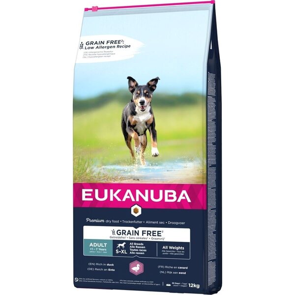 Eukanuba Dog Grain Free Adult All Breed Duck 12kg