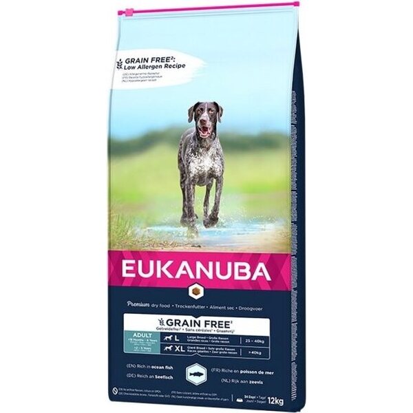 Eukanuba Dog Grain Free Adult Large Ocean Fish 12kg