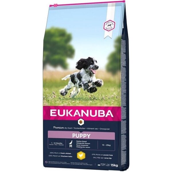 Eukanuba Dog Puppy Medium Chicken 15kg