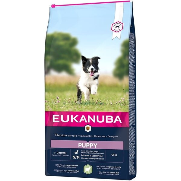 Eukanuba Dog Puppy Small & Medium Lamb & Rice 12kg