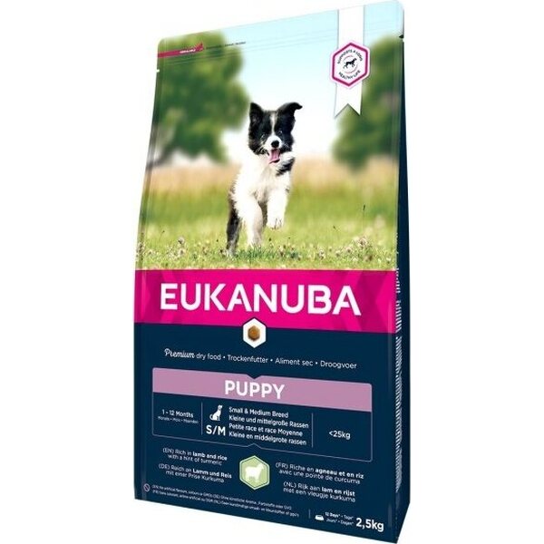 Eukanuba Dog Puppy Small & Medium Lamb & Rice 2,5kg