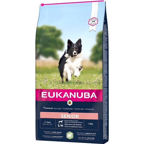 Eukanuba Dog Senior Small & Medium Lamb & Rice 12kg