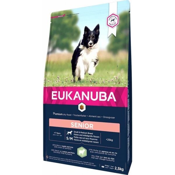 Eukanuba Dog Senior Small & Medium Lamb & Rice 2,5kg