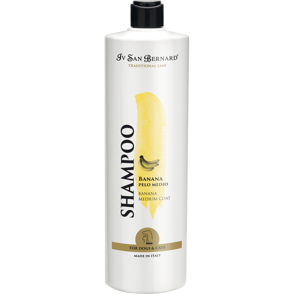 Iv San Bernard Banana Shampoo keskipitkälle turkille 500ml