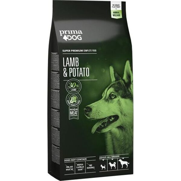 PrimaDog Lamb & Potato 10kg