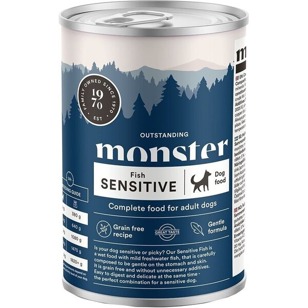 Monster Dog Adult Sensitive Fish 400g