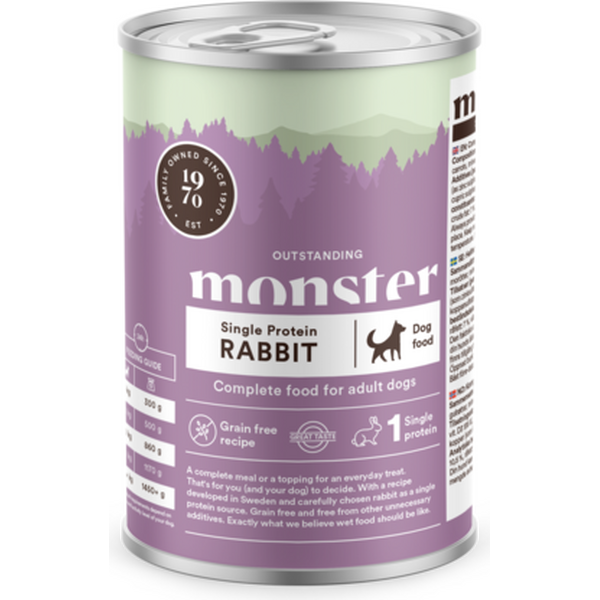 Monster Dog Adult Single Rabbit 400g