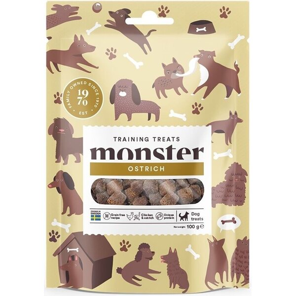 Monster Training Treats Chicken & Ostrich 100g